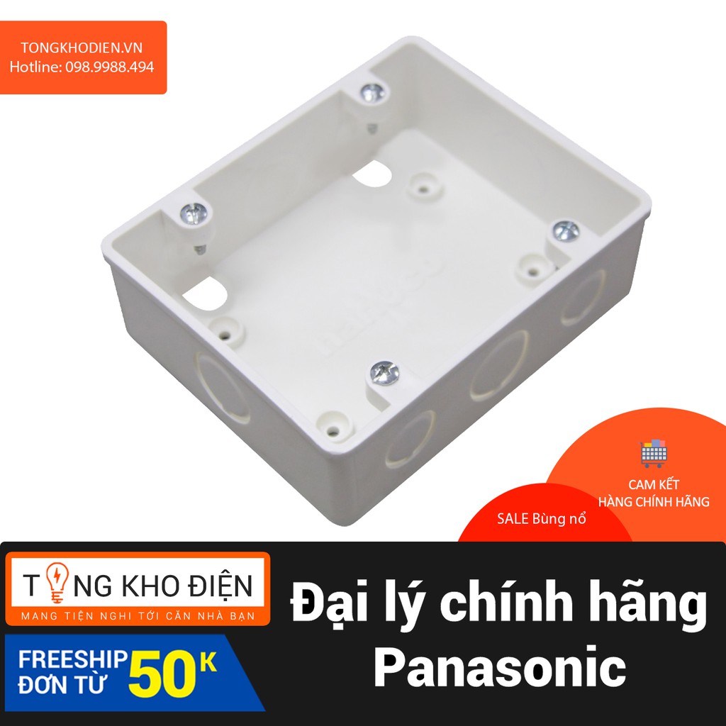 Đế âm đôi (dùng cho mặt 4&6) Nanoco PANASONIC