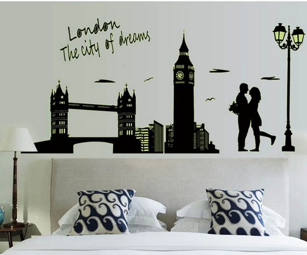 [HCM]Decal dán tường Dạ quang London DDQ002 (60 x 160 cm)