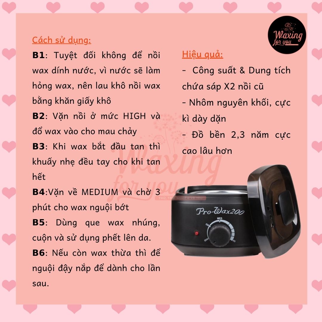 COMBO NỒI + SÁP WAX LÔNG ITALWAX