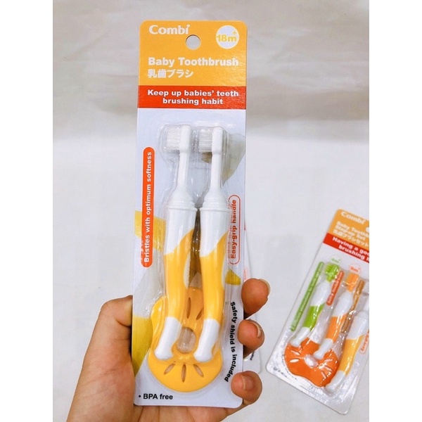 Bàn chải đánh răng cho bé Combi TE bước 1,2,3