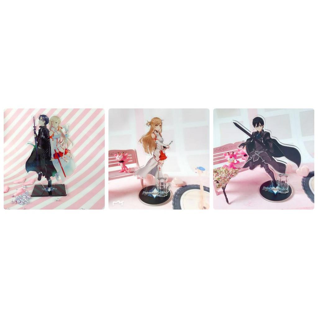 Standee Sword art online (3 mẫu) tượng mica mô hình anime chibi
