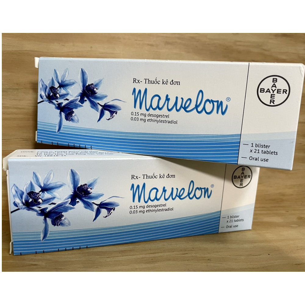 Marvelon 1 vĩ 21 viên 1 hộp - công dụng ngừa thai