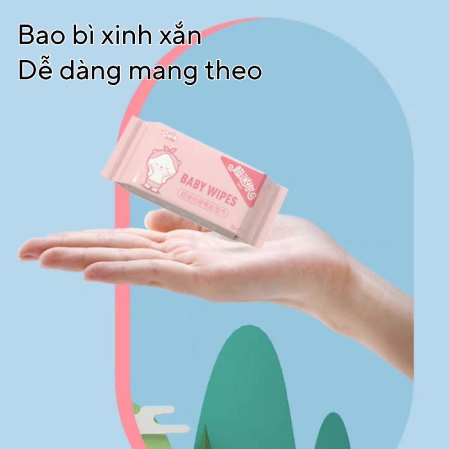 [HCM][CÓ VIDEO] Set 8 Cái Khăn Giấy Ướt Mini Bỏ Túi 8 Gói/Túi 【set 8 khăn ướt mini】