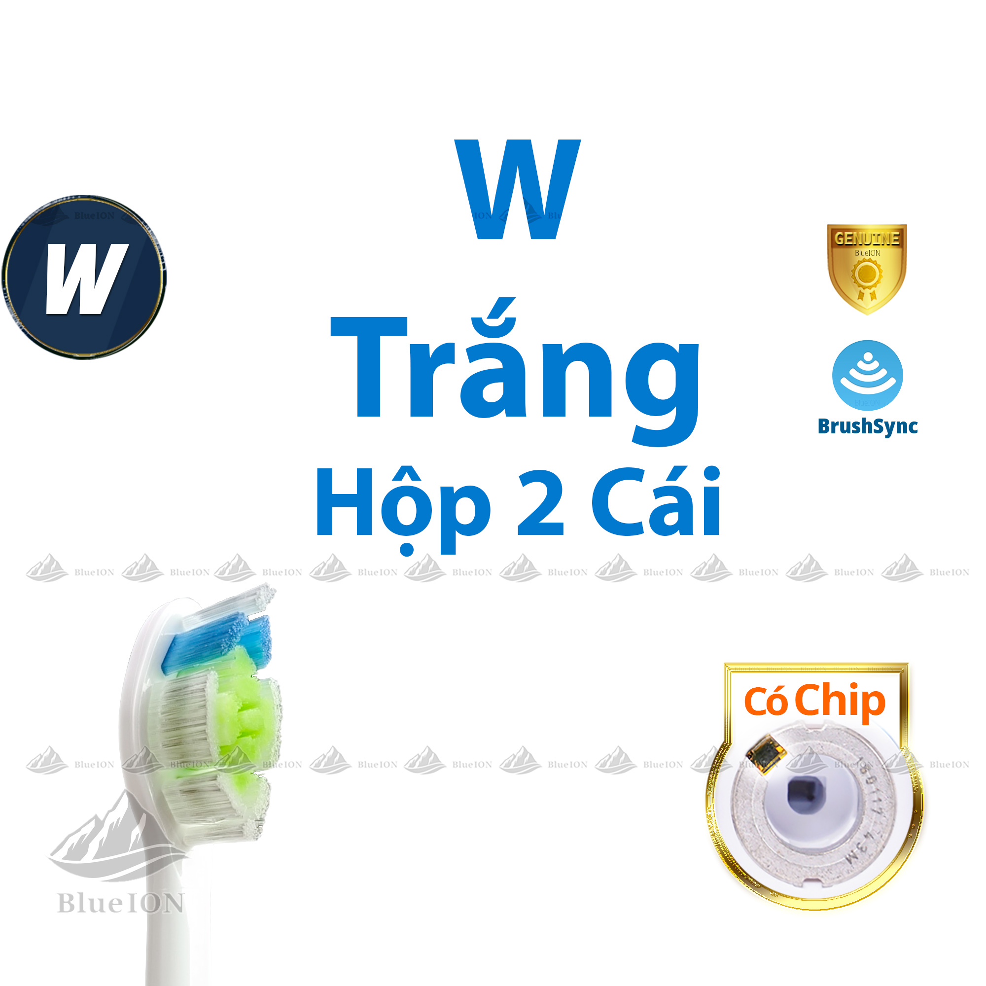 [Hàng Mỹ] Đầu bàn chải điện Philips Sonicare W DiamondClean