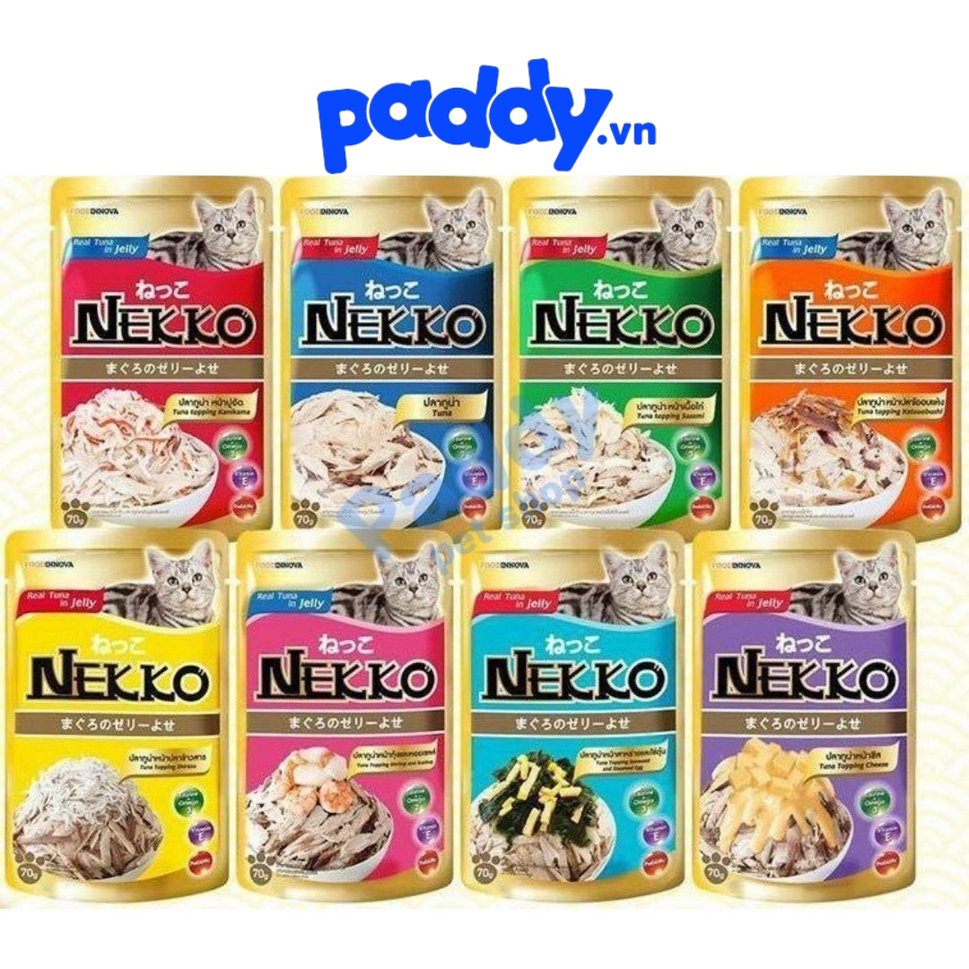 Pate Nekko Thạch Jelly Cho Mèo Mọi Lứa Tuổi (70g)