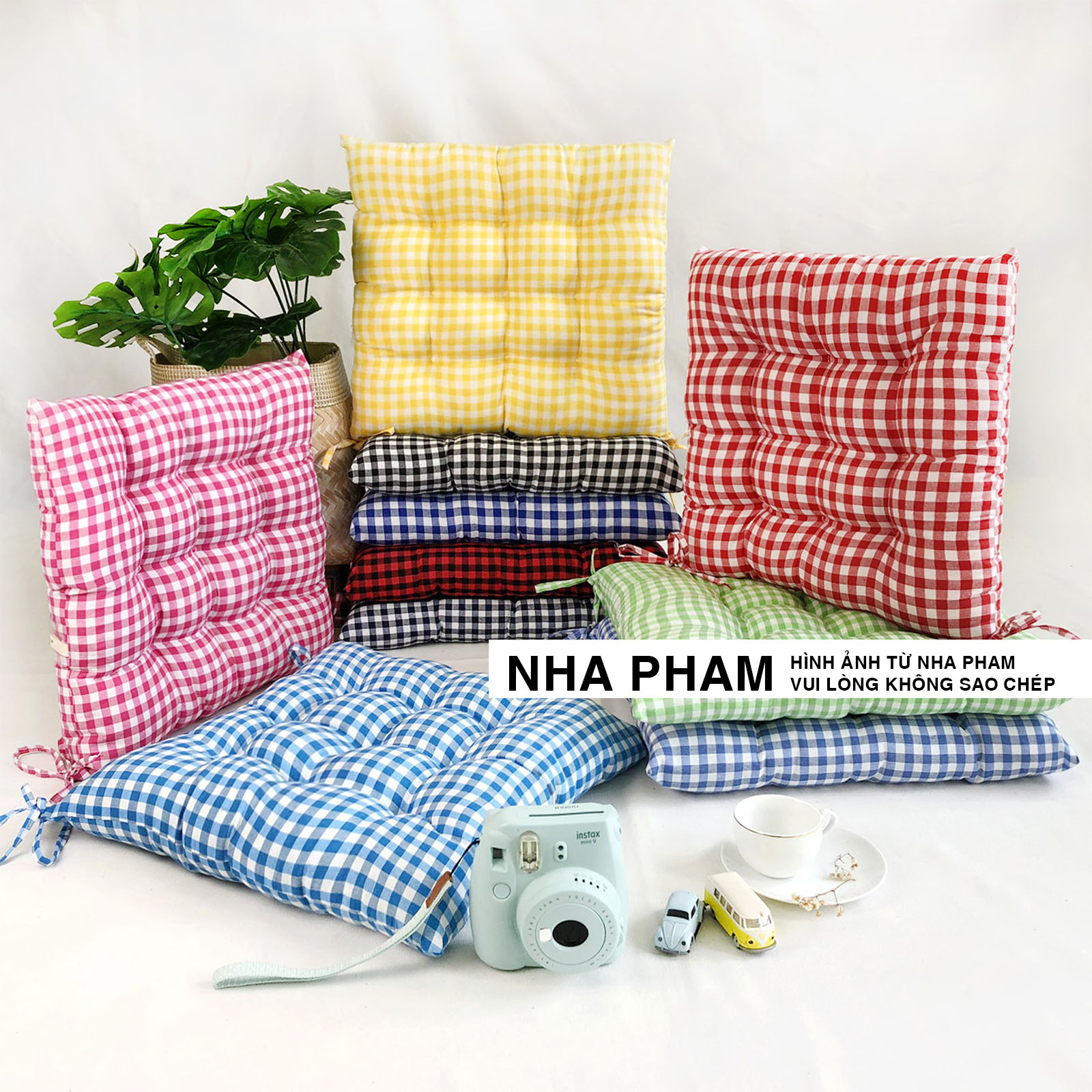 Đệm Vuông Ngồi Bệt CARO PHAM (40,45,50cm)