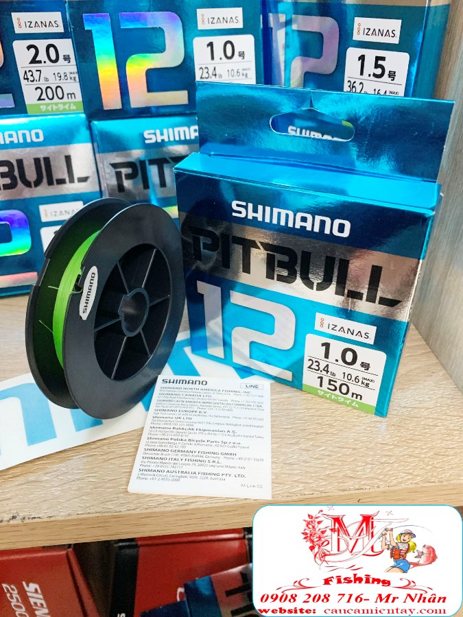 DÂY PE (Dù) SHIMANO PITBULL 12X- 150M-200M