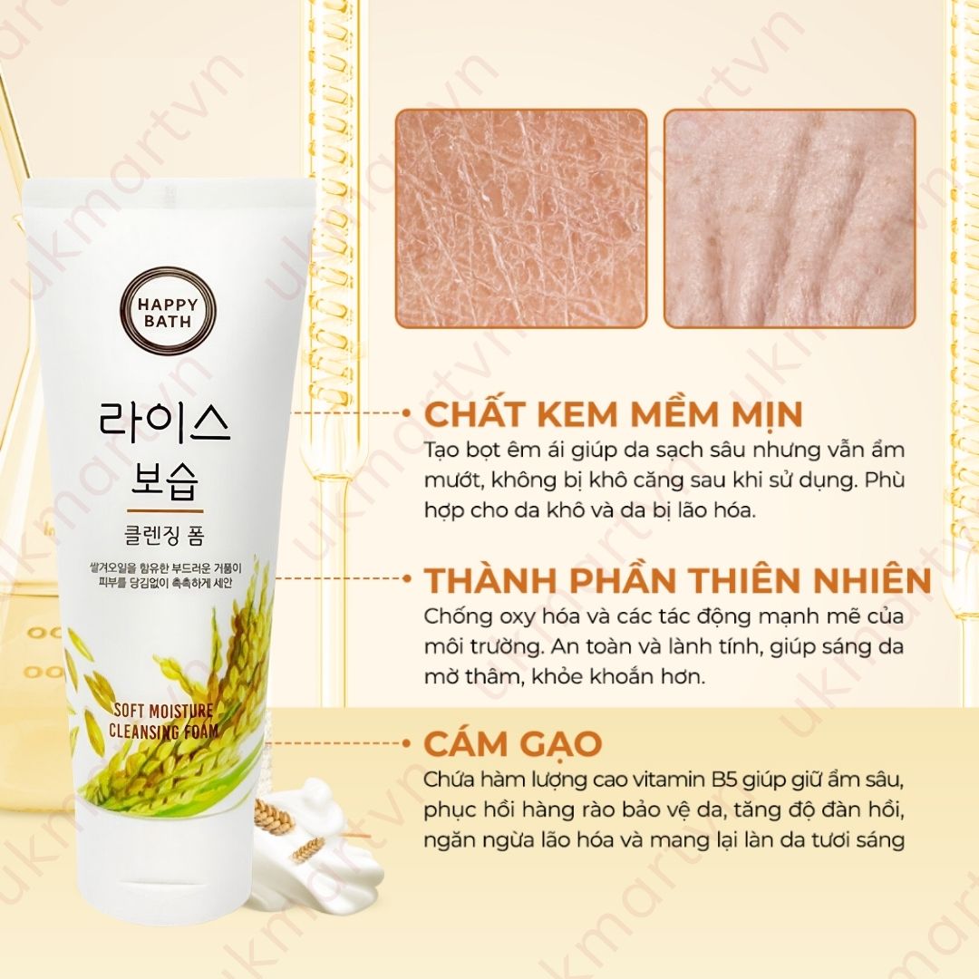 Sữa Rửa Mặt Happy Bath Mild Cleansing Foam 200ml