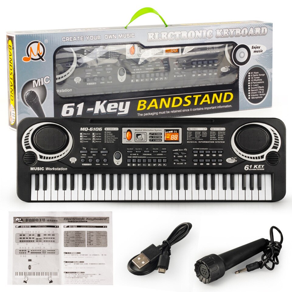 [ Tặng 2 quà ngẫu nhiên ] Đàn Piano - Đàn Piano 61 phím Đàn cho bé Đồ chơi cho bé