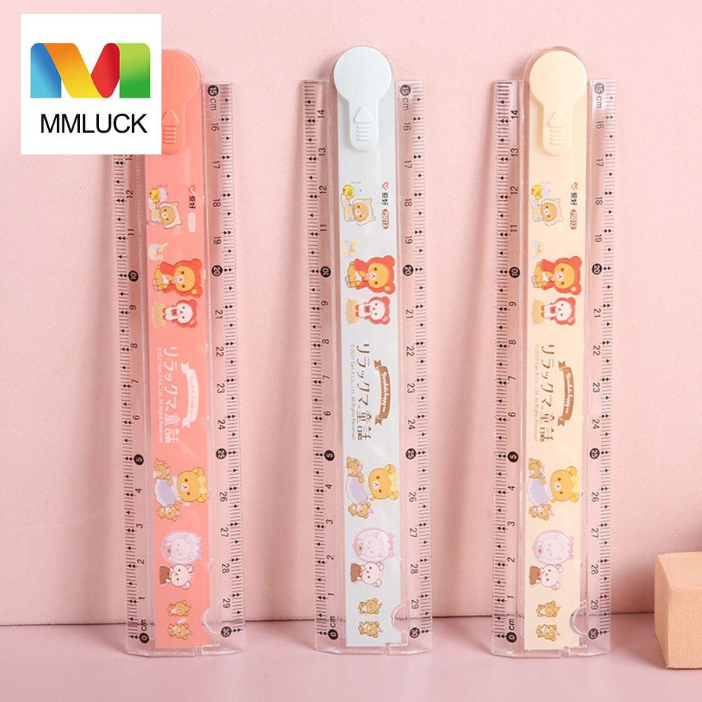 MMLUCK Cartoon Creative Student Stationery Multi-function Designer Artist Drawing Tools Folding Straight Ruler Measuring Tools Drawing Ruler Measuring Ruler