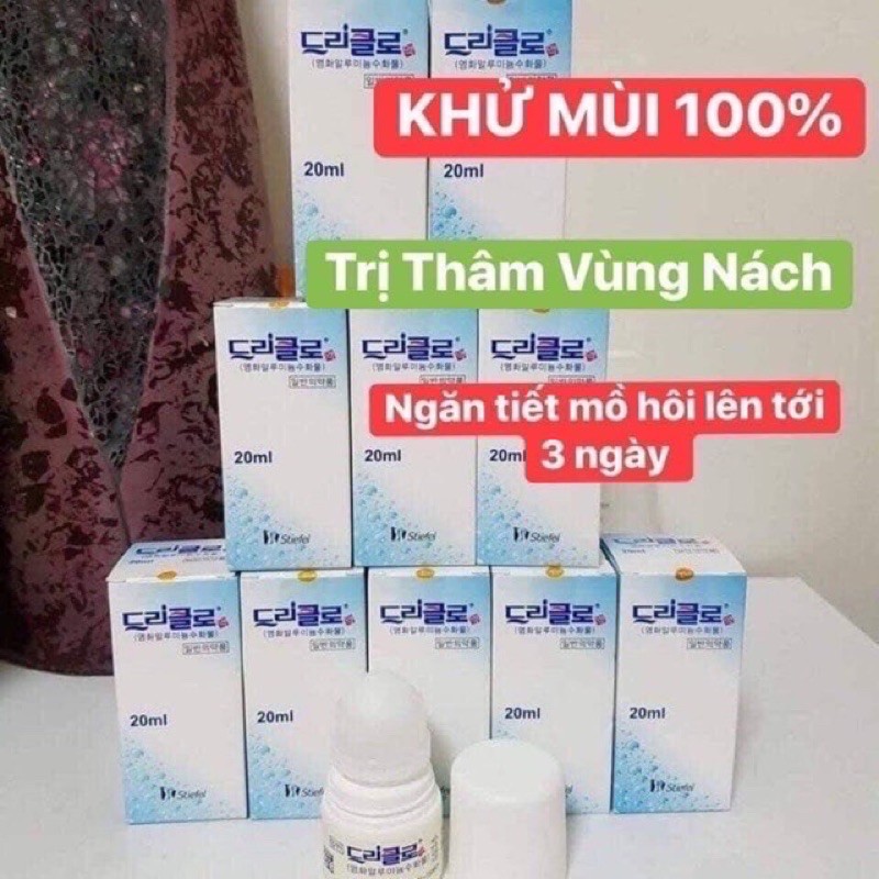 [HCM]Lăn Khử Mùi Driclor Hàn Quốc