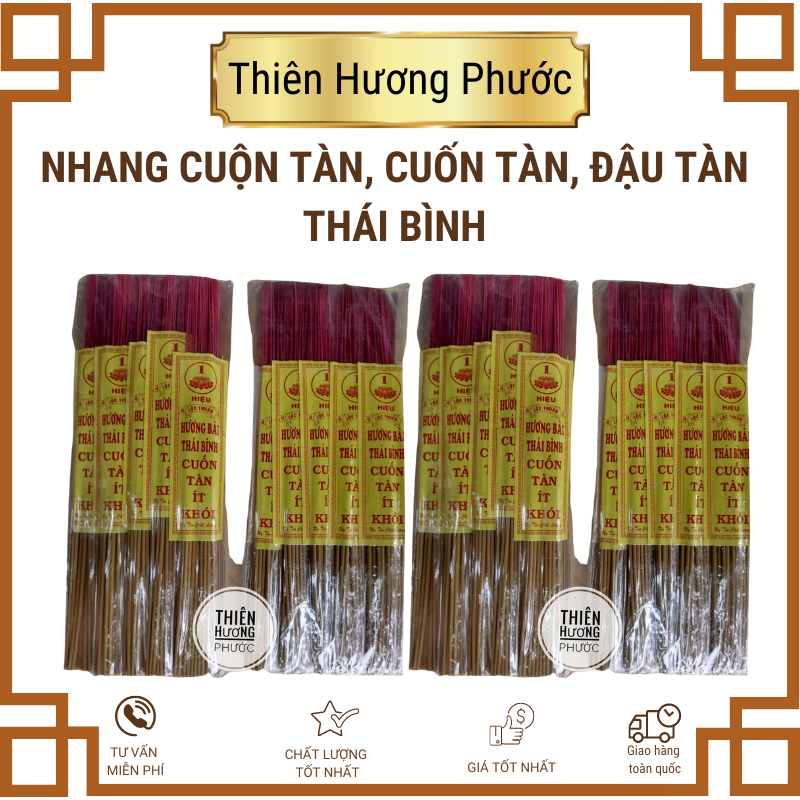 Nhang cuốn tàn Đất Việt nhãn vàng 40cm (thẻ)