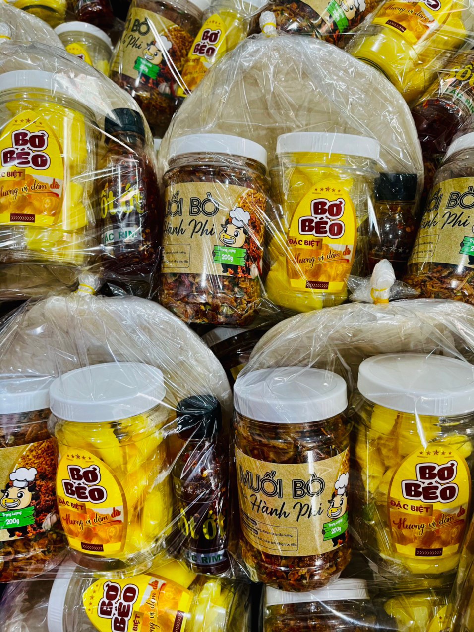 Set bánh tráng sate muối bò hành phi