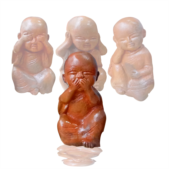 [HCM]BỘ TƯỢNG CHÚ TIỂU TỨ KHÔNG GỐM CHĂM