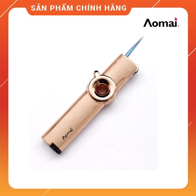 Bật Lửa Gas Đá Khò Tia Aomai AM7106 Cao Cấp Tích Hợp Chế Độ Giữ Lửa Rảnh Tay - Hộp Quẹt (KHÔNG CHỨA XĂNG GAS)