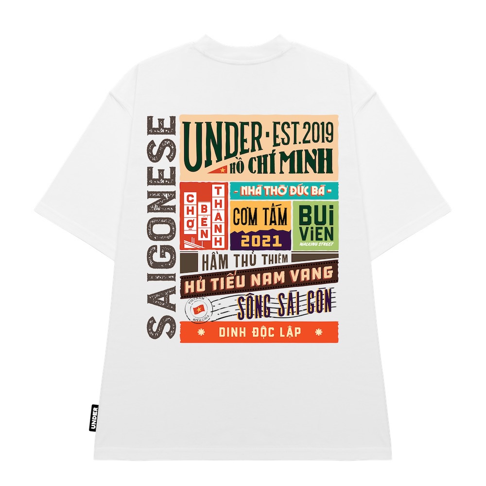 [DDC][Mã 11FASHIONSALE1 giảm 10K đơn từ 50K] Áo thun UNDER Sài Gòn - Saigonese Tee - UTS006