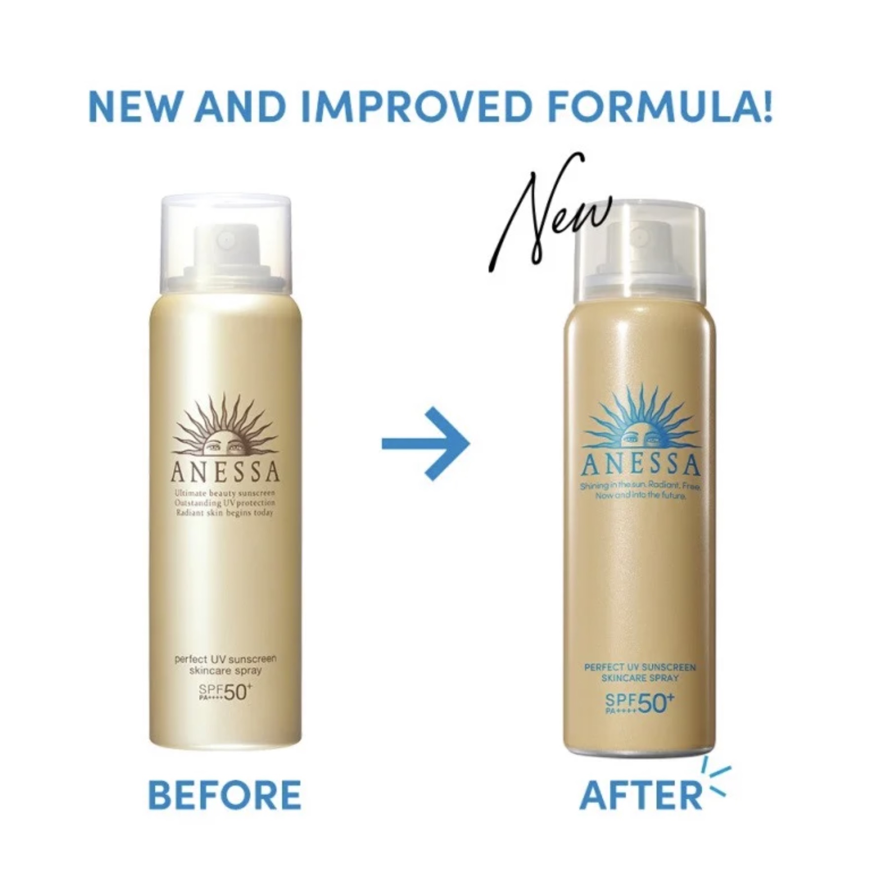 Xịt chống nắng Anessa Perfect UV Sunscreen Skincare Spray - SPF50+, PA++++ - 60g