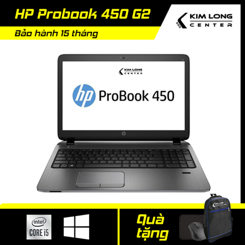 [GIẢM NGAY 500K][BẢO HÀNH 15 THÁNG] Laptop giá rẻ HP Probook 450 G2 : i5-5200U | 8GB RAM | 120GB SSD | HD Graphics 5500 | 15.6 HD | Weight 2.4KG | Windows 10 Pro | Black | Keyboard Japan
