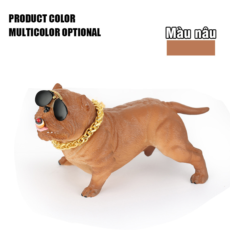 Stainless steel taplo car Bulldog desk decoration premium cool-Luxury