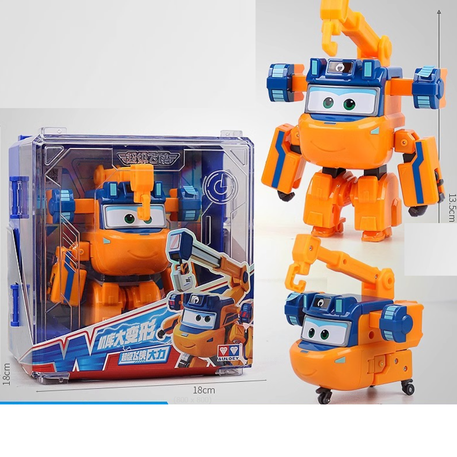 Super wings đồ chơi lắp ghép mô hình robot biến hình cỡ lớn nhân vật Donnie xây dựng (mẫu mới)
