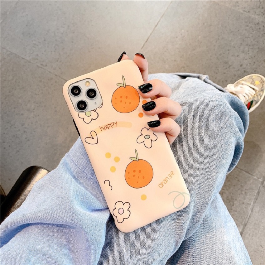 Ốp lưng iphone cao cấp full viền ốp silicon  trái cam dành cho iphone6/ iphone 6 plus/ iphone 7/ iphone 7plus/ iphone 8/ iphone 8plus/ iphone X/ iphone Xs max/ iphone 11/ iphone 11 pro/ iphone 11 pro max