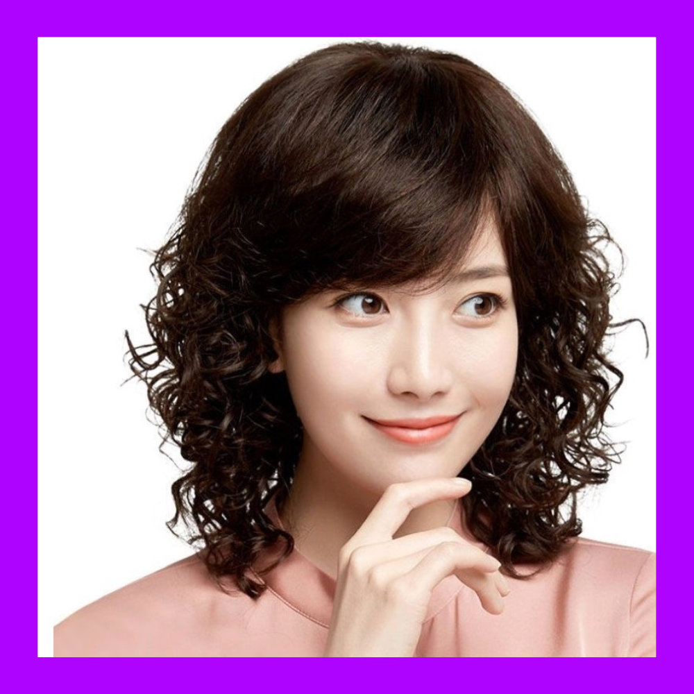 Tóc giả nữ trung niên cao cấp trùm nguyên cả đầu đẹp như tóc thật - TG51