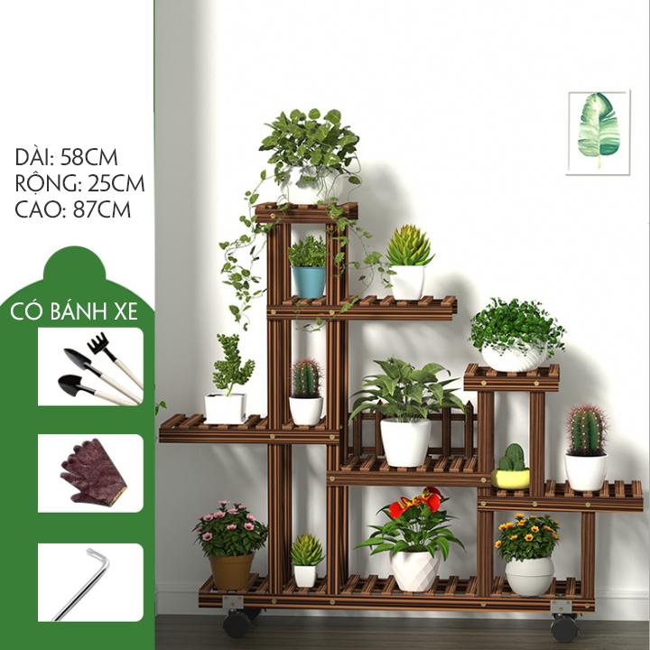 Giá Để Cây Cảnh Trang Trí Phòng Khách Có Bánh Xe Cao Cấp – 251-1