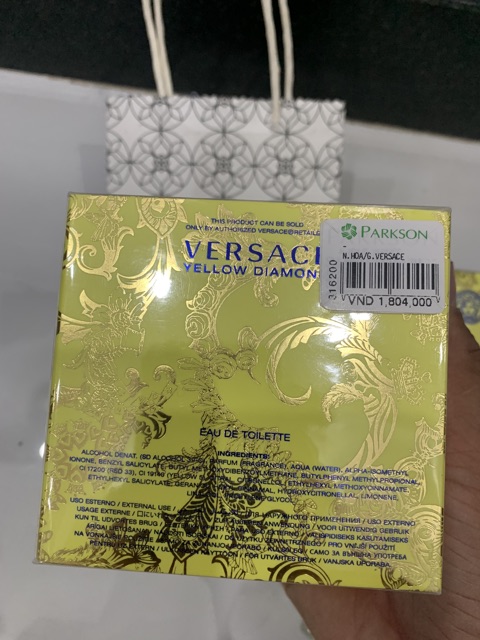 [HCM]Nước Hoa Versace Yellow Diamond Edt 50Ml Fullbox