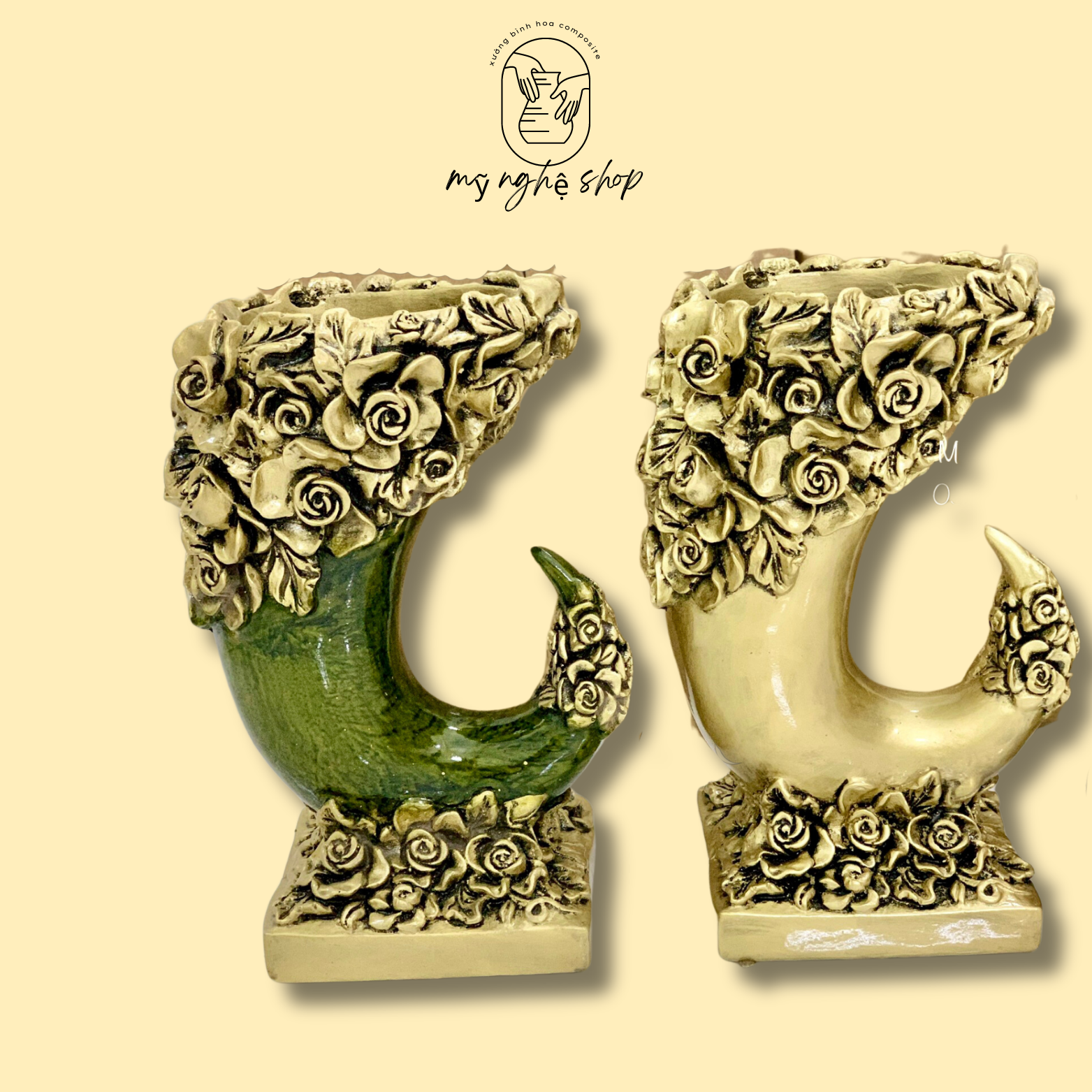 Bình hoa composite mã bình cắm hoa, bình hoa decor, bình hoa chơi tết Mỹ nghệ shop bình hoa cao cấp