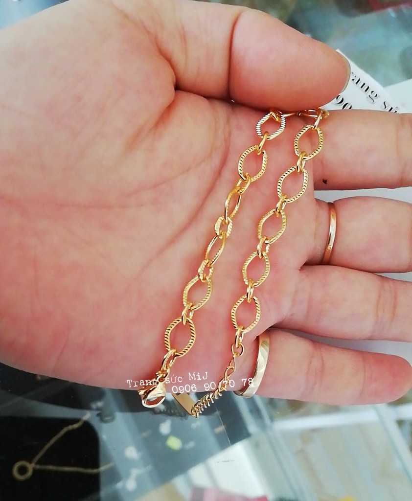 Lắc tay titan mắc xích kiểu