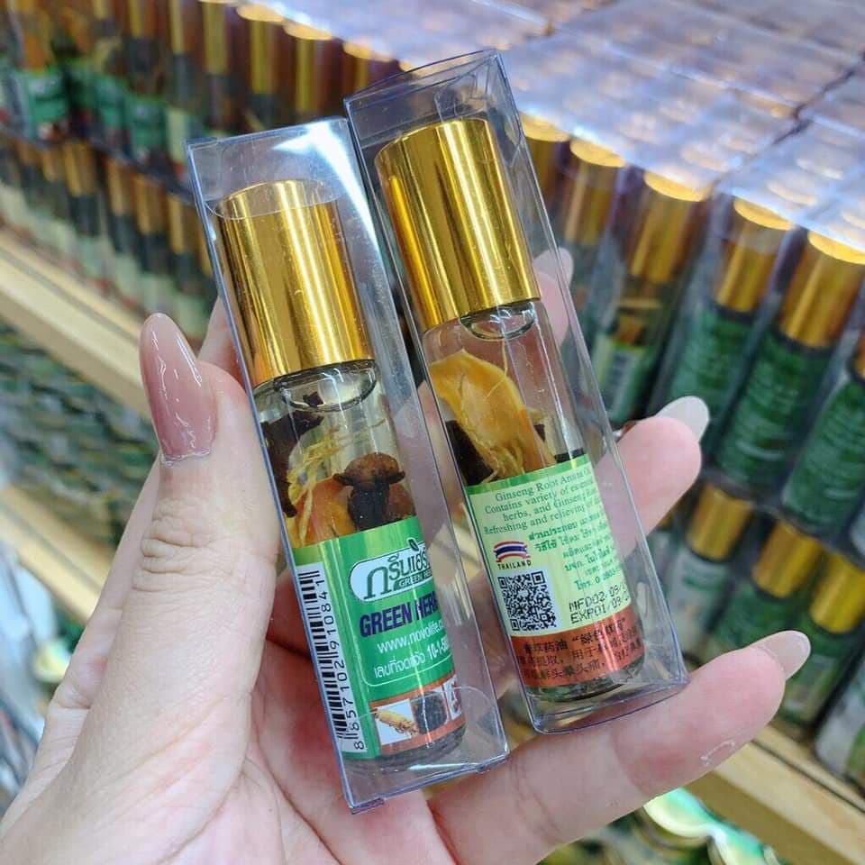 Dầu Lăn Nhân Sâm GREEN HERB Thái Lan