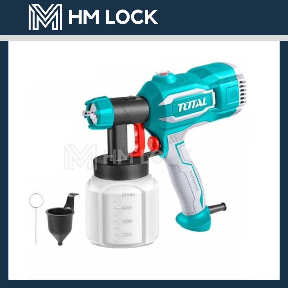 MÁY PHUN SƠN DÙNG ĐIỆN 450W TOTAL 800ML - HÀNG CHÍNH HÃNG - TT3506 - HM LOCK