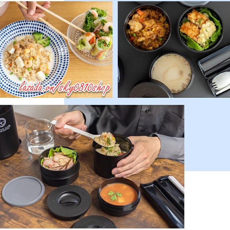 Hộp cơm giữ nhiệt Asvel Nhật bản (HLB-B1050CS)