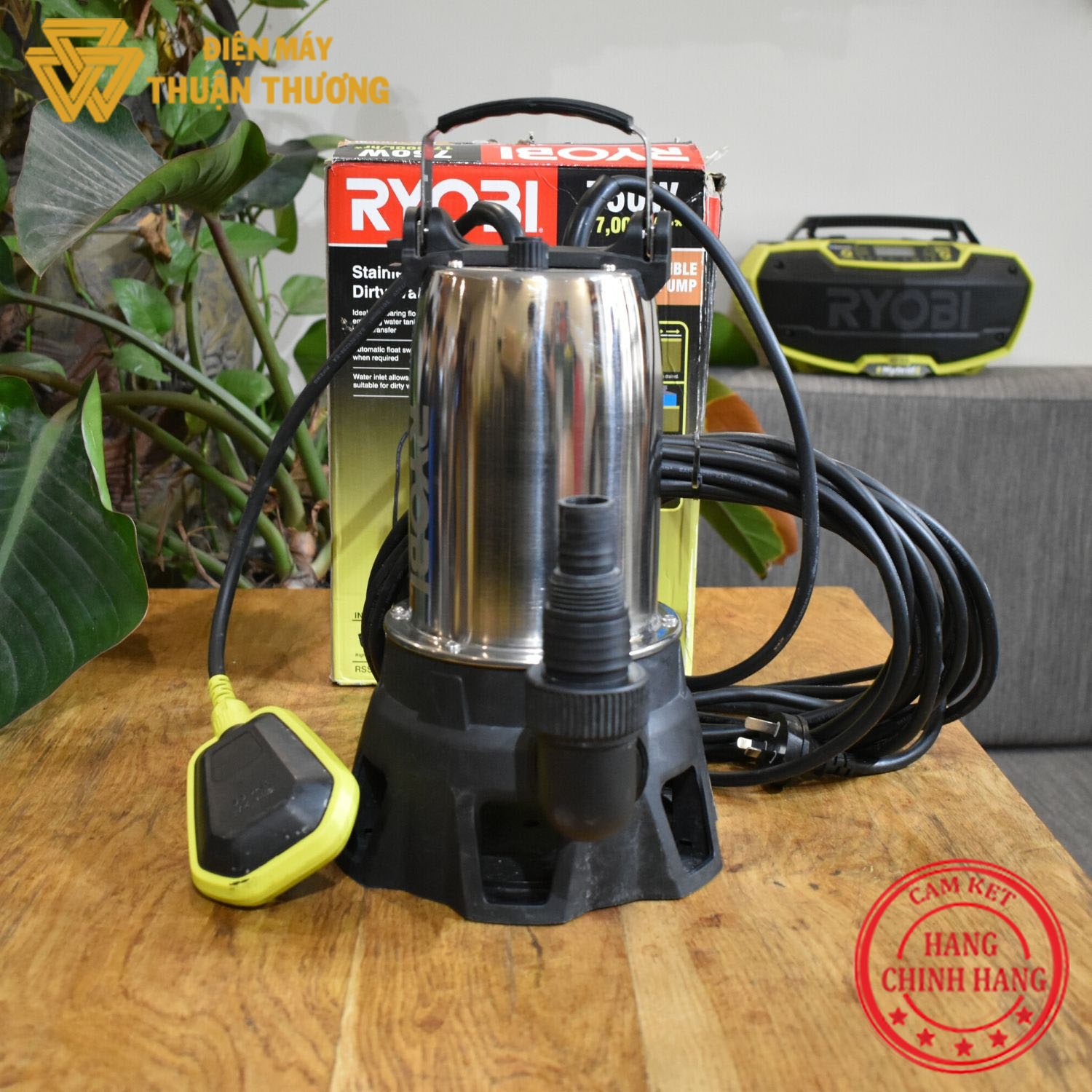 Máy Bơm Chìm Nước Thải 750W Ryobi RSSS750