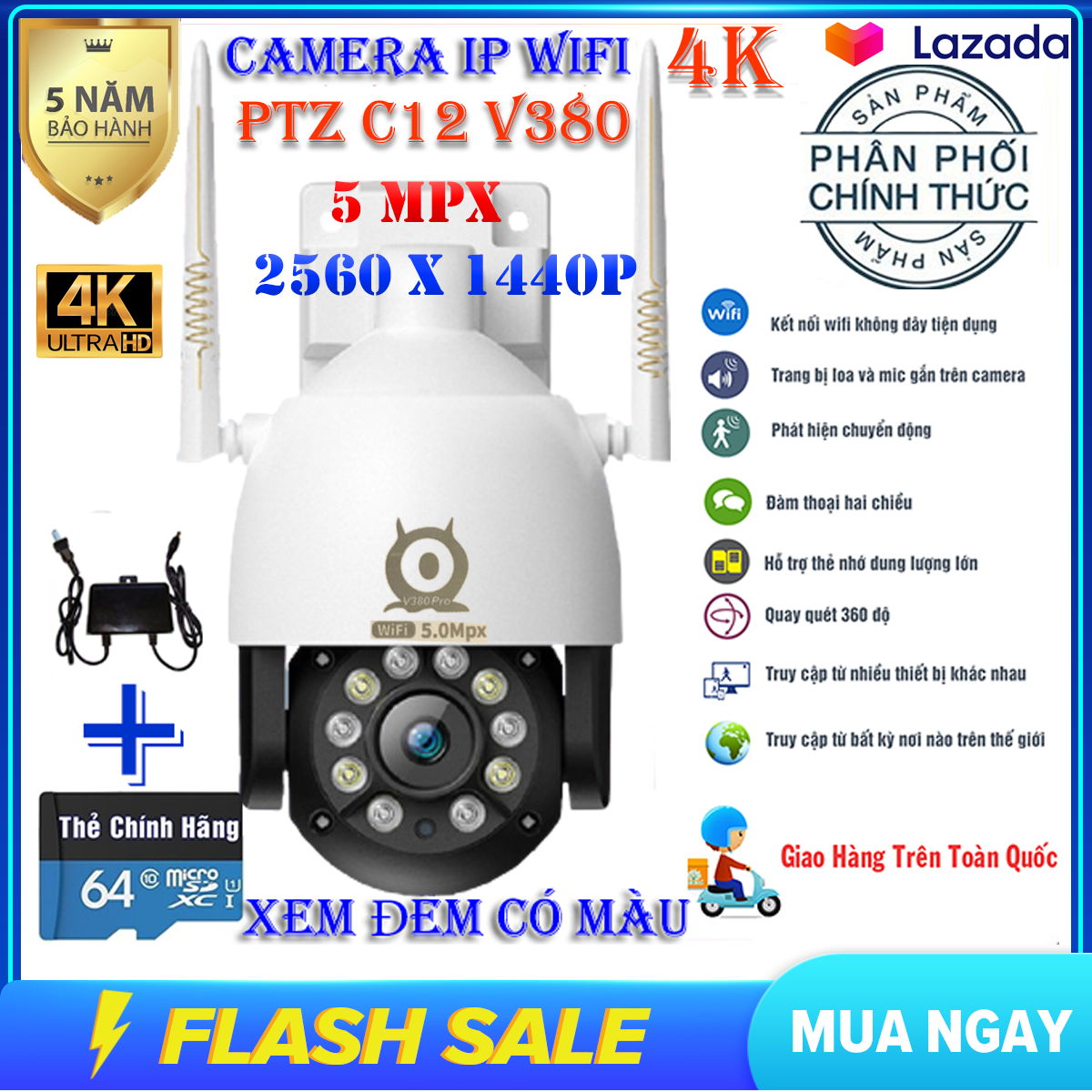 >> BÁO GIÁ (KÈM THẺ NHỚ 64GB,BẢO HÀNH 5 NĂM)CAMERA IP WIFI DAHUA RANGER PRO IPC-A26HP FULL HD 1920 X 1080P,CAMERA PTZ XOA | Shopee Lazada Sendo Tiki mới nhất 53 (Bảo Hành 5 năm,Kèm thẻ 64 GB chuyên dụng)Camera ip Wifi PTZ C12 V380 PRO SIÊU NÉT 5MPX 2560 X 1440P, Xem Đêm Có Màu,Xoay 360 độ,Camera trong nhà, ngoài trời, camera chống nước, chống ngược sáng