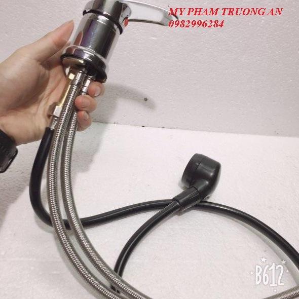 combo vòi gật gù và dây sen giường gội