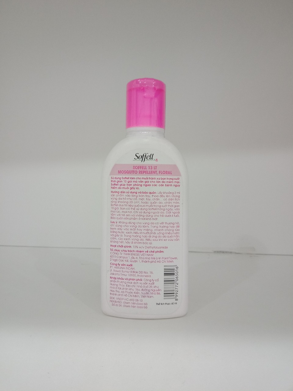 Kem xua muỗi Soffel hương hoa 60ml