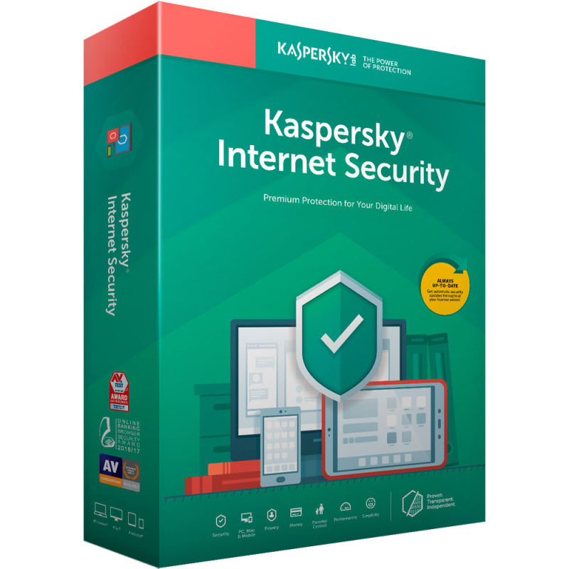 Bảng giá Phần mềm diệt virus Kaspersky Internet Security 1 máy tính 1 năm Phong Vũ