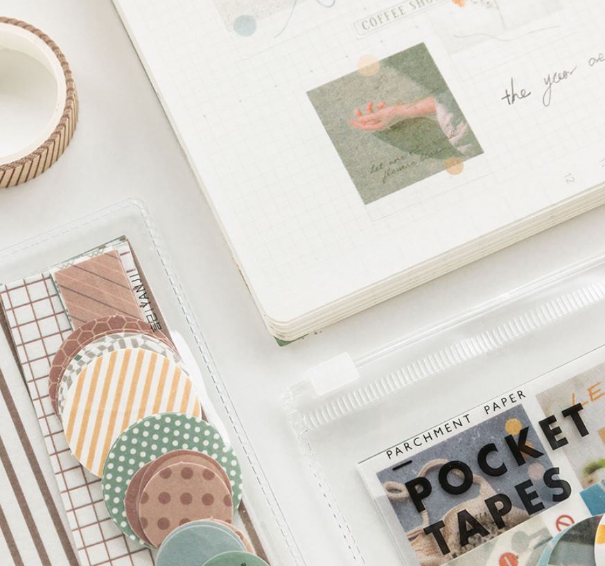 [HCM]Bộ 40 sticker hình dán Pocket Tapes | BSB029