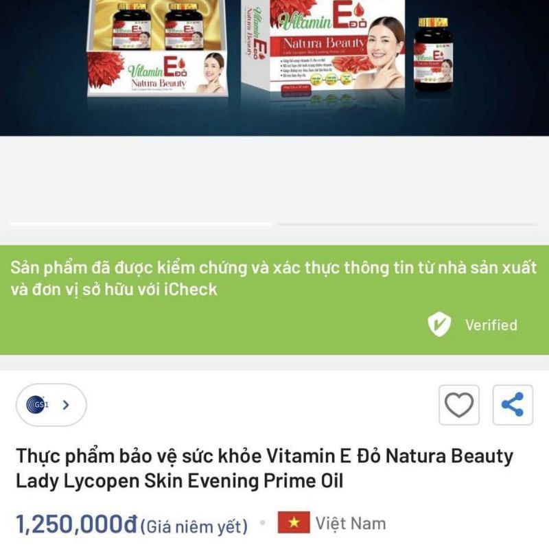 ( Hộp 60 Viên):Vitamin E Đỏ Natural Beauty .