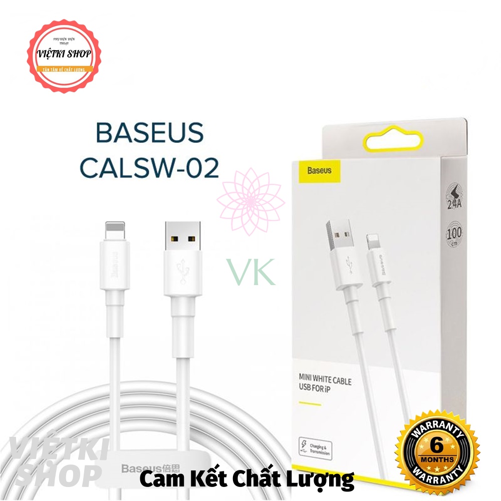 Cáp sạc nhanh Baseus Mini White dùng cho Smartphone/ Tablet (Type C/ Lightning/ Micro