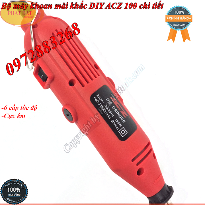 Bộ máy mài khắc ACZ 100 chi tiết