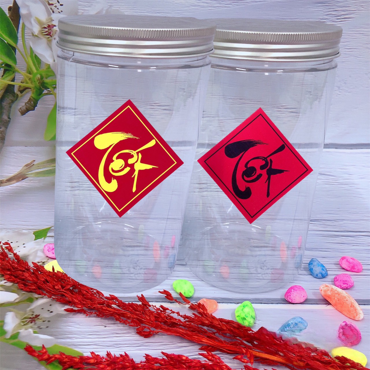 SET 20 TEM Tết (cùng mẫu), KT 6.5x6.5cm 🎀 Tem Dán Chữ Thư Pháp, Hình ...