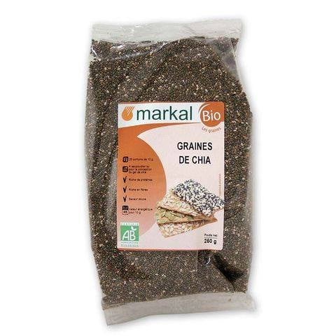 Hạt chia hữu cơ Markal Pháp ( gói 250g, có tách lẻ túi zip 100g )