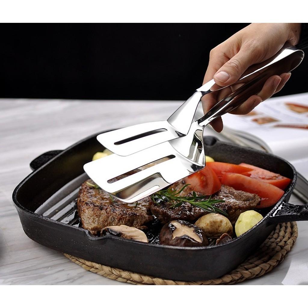[HCM]Kẹp gắp thức ăn inox mẫu mới 2020