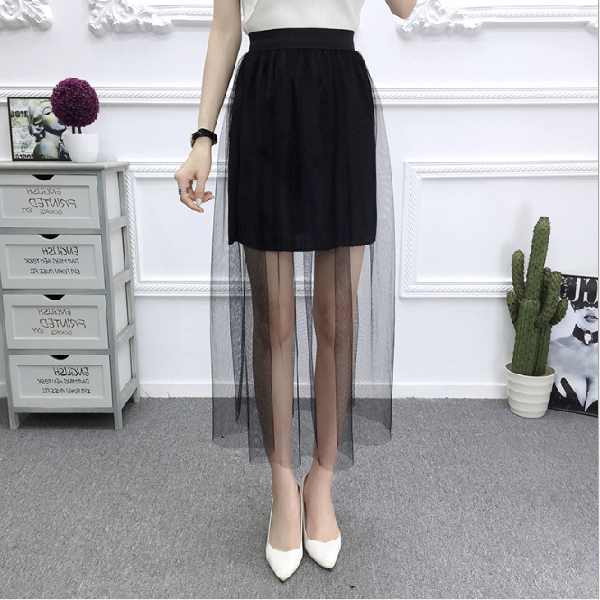 Chân váy nữ chân váy ren xòe 2 lớp CV17