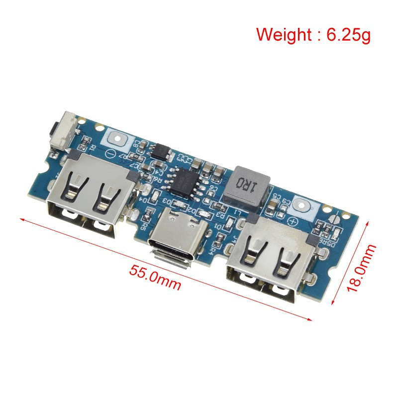 Mạch sạc dự phòng 2.4A (Type-C) (Micro USB)