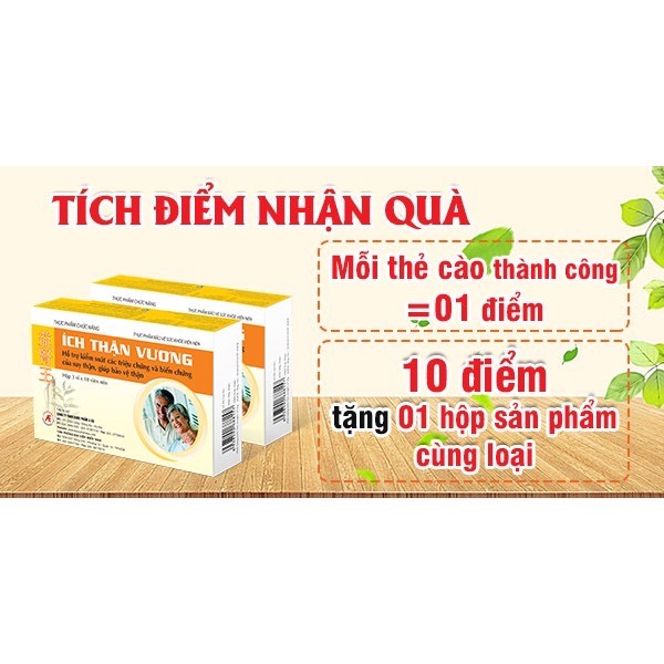 [HCM]Ích Thận Vương Cho Người Suy Thận Chạy Thận (30 viên)
