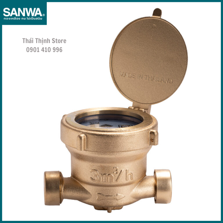 Đồng hồ nước SANWA Thái Lan SV15 phi 21mm - Thái Thịnh Store