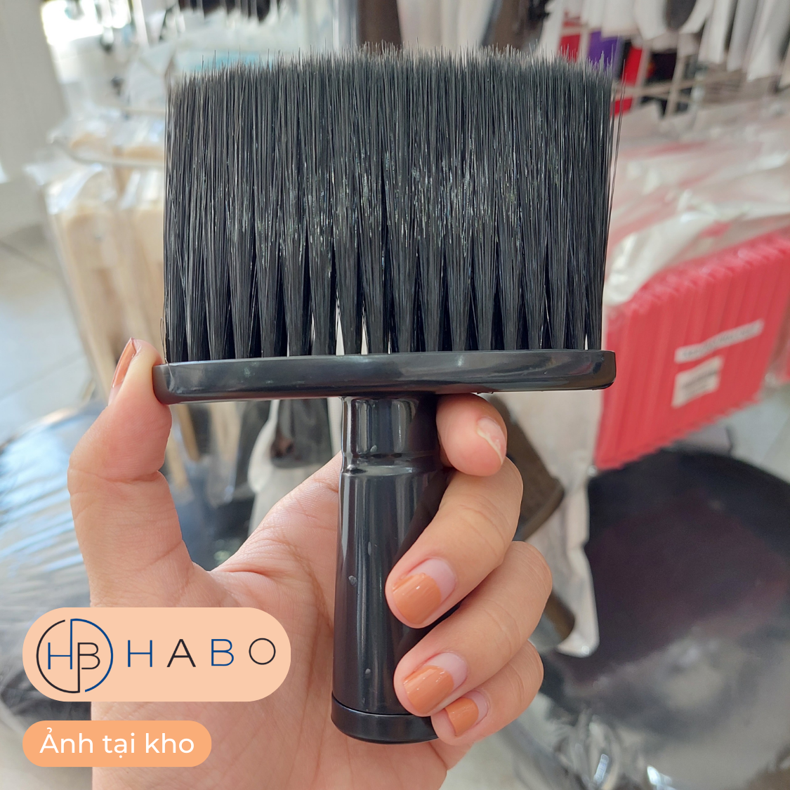 Chổi phủi tóc cọ phủi tóc lông mềm chất lượng cao